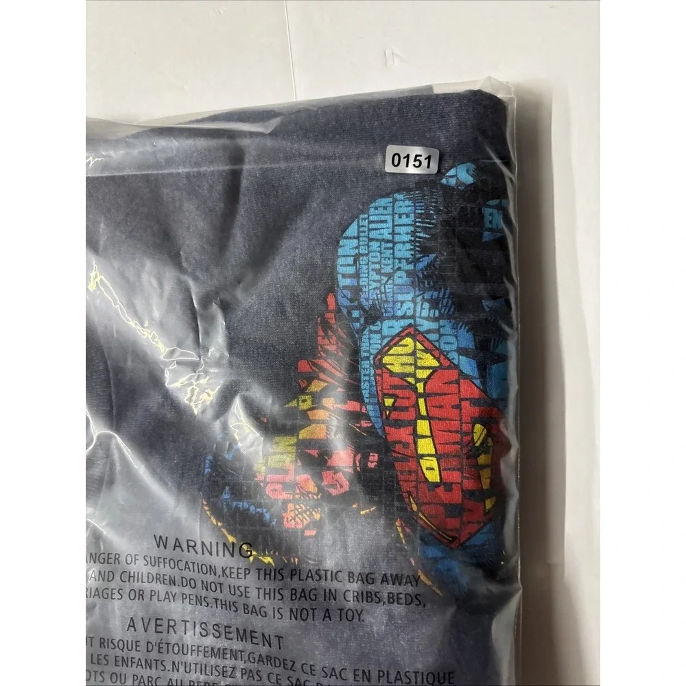 DC Comics SUPERMAN SUPER HERO MAN Of STEEL Word Puzzle Body TEE T Shirt MEN'S XL - Picture 8 of 9